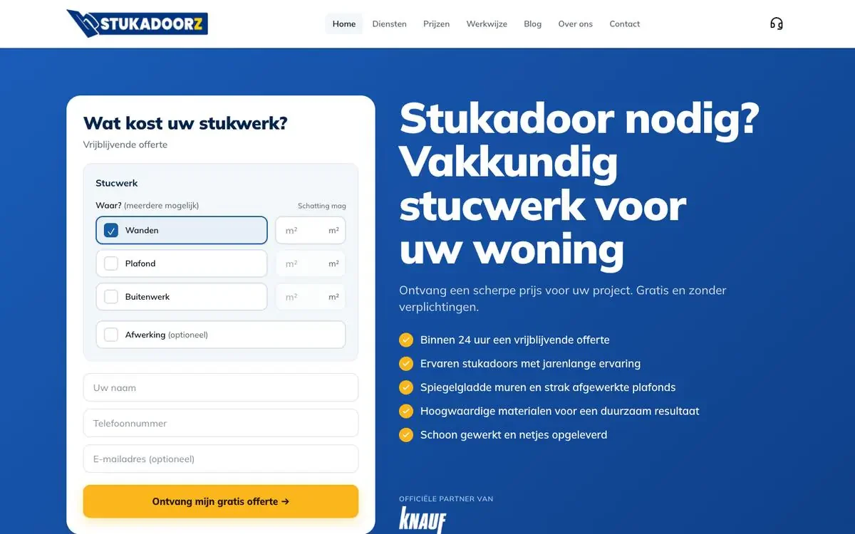 Website van Stukadoorz